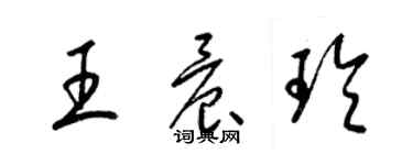 梁锦英王晨玲草书个性签名怎么写