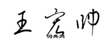 梁锦英王宏帅草书个性签名怎么写