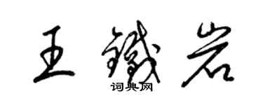 梁锦英王铁岩草书个性签名怎么写