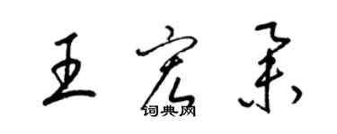 梁锦英王宏举草书个性签名怎么写