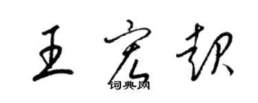 梁锦英王宏起草书个性签名怎么写
