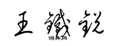 梁锦英王铁锐草书个性签名怎么写