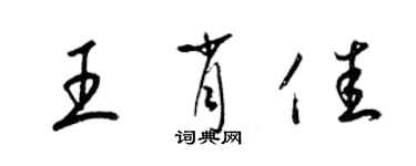梁锦英王肖佳草书个性签名怎么写