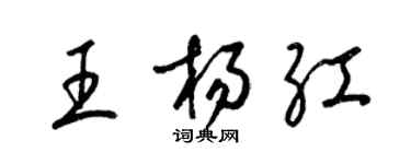 梁锦英王杨红草书个性签名怎么写