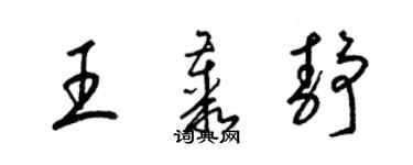 梁锦英王丛静草书个性签名怎么写