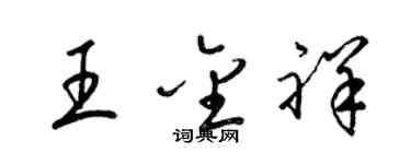 梁锦英王金祥草书个性签名怎么写