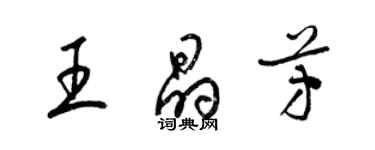梁锦英王晶芳草书个性签名怎么写