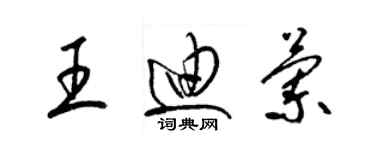 梁锦英王迪兰草书个性签名怎么写