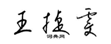梁锦英王捷雯草书个性签名怎么写