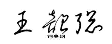 梁锦英王韶聪草书个性签名怎么写