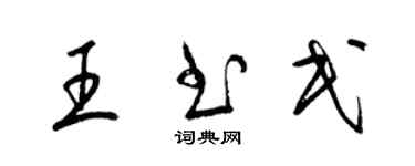 梁锦英王书民草书个性签名怎么写