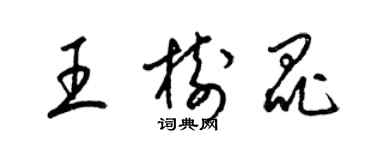 梁锦英王树昆草书个性签名怎么写