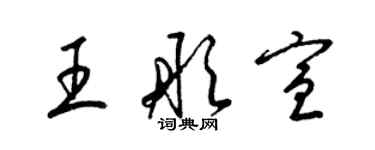 梁锦英王彤宣草书个性签名怎么写