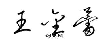 梁锦英王金蕾草书个性签名怎么写