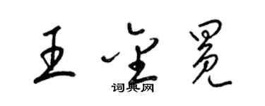 梁锦英王金冕草书个性签名怎么写