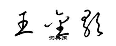梁锦英王金歌草书个性签名怎么写