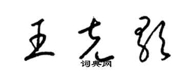 梁锦英王克歌草书个性签名怎么写