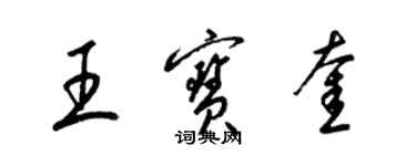 梁锦英王宝奎草书个性签名怎么写