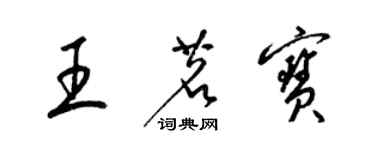 梁锦英王茗宝草书个性签名怎么写