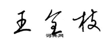 梁锦英王全枝草书个性签名怎么写