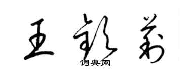 梁锦英王钦莉草书个性签名怎么写