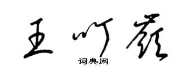 梁锦英王叮岭草书个性签名怎么写