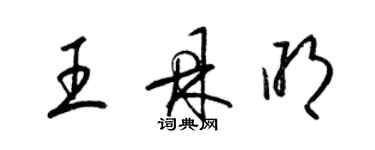 梁锦英王鼎明草书个性签名怎么写