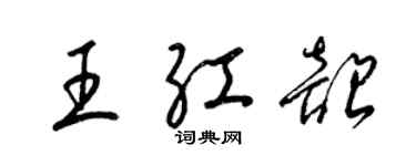 梁锦英王红韶草书个性签名怎么写