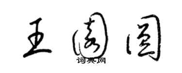 梁锦英王园圆草书个性签名怎么写