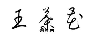梁锦英王叶花草书个性签名怎么写
