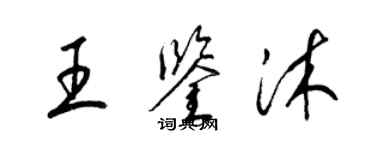 梁锦英王鉴沐草书个性签名怎么写
