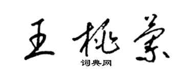梁锦英王桃兰草书个性签名怎么写