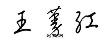 梁锦英王蔓红草书个性签名怎么写