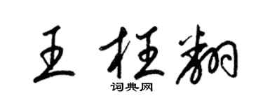 梁锦英王枉翻草书个性签名怎么写