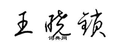 梁锦英王晓锁草书个性签名怎么写
