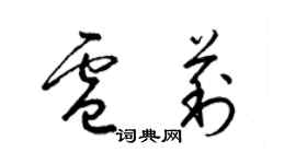 梁锦英卢莉草书个性签名怎么写