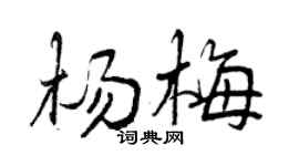 曾庆福杨梅行书个性签名怎么写