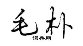 曾庆福毛朴行书个性签名怎么写