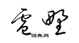 梁锦英卢野草书个性签名怎么写