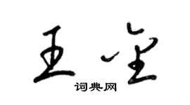 梁锦英王金草书个性签名怎么写