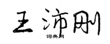 曾庆福王沛刚行书个性签名怎么写