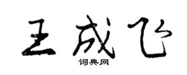 曾庆福王成飞行书个性签名怎么写