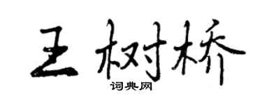 曾庆福王树桥行书个性签名怎么写