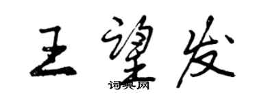 曾庆福王望发行书个性签名怎么写