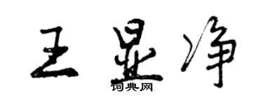 曾庆福王显净行书个性签名怎么写