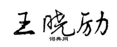 曾庆福王晓励行书个性签名怎么写