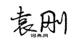 曾庆福袁刚行书个性签名怎么写