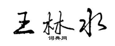 曾庆福王林水行书个性签名怎么写
