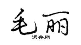 曾庆福毛丽行书个性签名怎么写