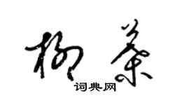 梁锦英柳叶草书个性签名怎么写